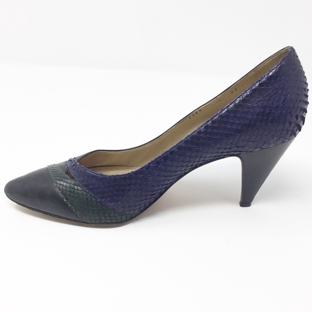 Casadei Color Black Heels Size 7 Purple Black